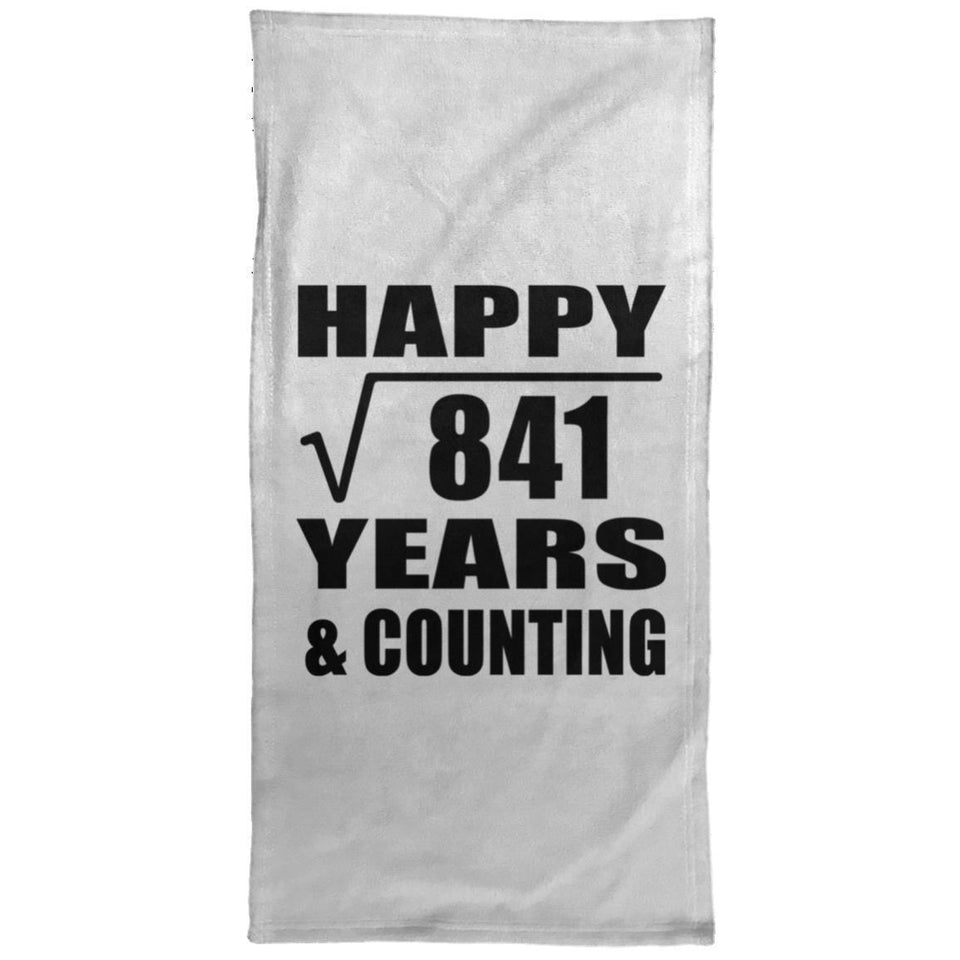 Happy 29th Anniversary Square Root of 841 Years & Counting - Hand Towel