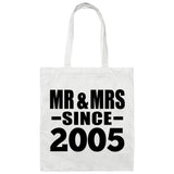 19th Anniversary Mr & Mrs Since 2005 - Tote Bag White