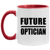 Future Optician - 11oz Accent Mug Red
