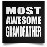 Most Awesome Grandfather - Poster Square