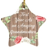 First Year As An Amazing Grandmother - Star Ornament B