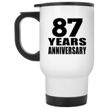 87th Anniversary 87 Years - White Travel Mug