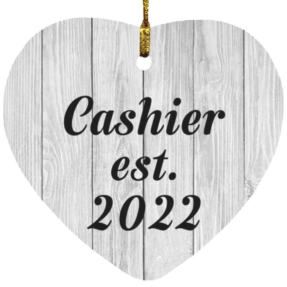Cashier Established Est. 2022 - Heart Ornament F