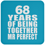 68th Anniversary 68 Years Of Being Mr Perfect - Drink Coaster