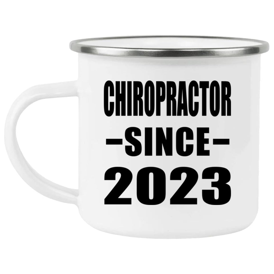 Chiropractor Since 2023 - 12oz Camping Mug