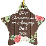 First Christmas As an Amazing Dad 2020 - Star Ornament A