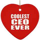 Coolest CEO Ever - Heart Ornament