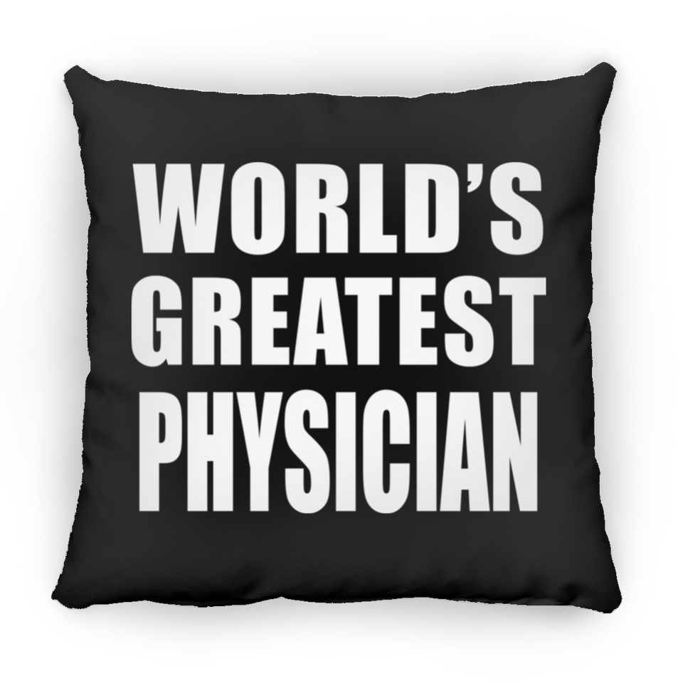 World's Greatest Physician - Throw Pillow Black