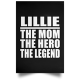 Lillie The Mom The Hero The Legend - Poster Portrait