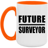 Future Surveyor - 15oz Accent Mug Orange