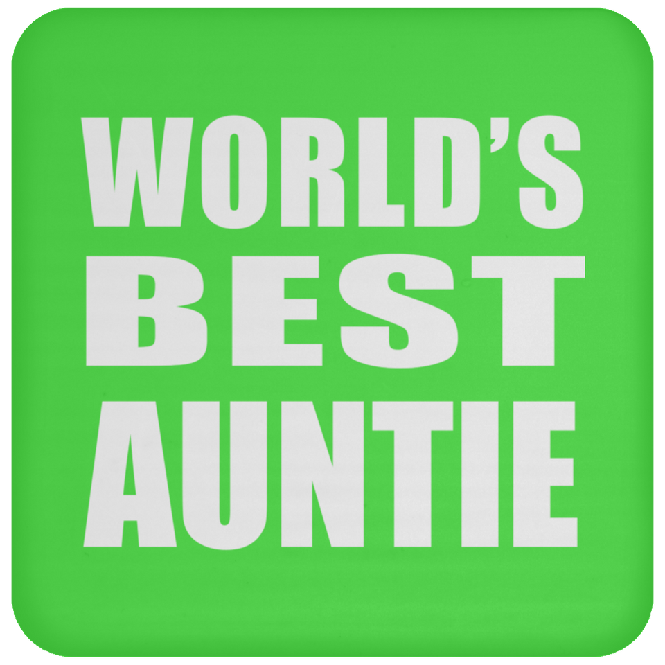 World's Best Auntie - Drink Coaster