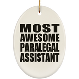Most Awesome Paralegal Assistant - Oval Ornament