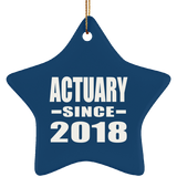 Actuary Since 2018 - Star Ornament