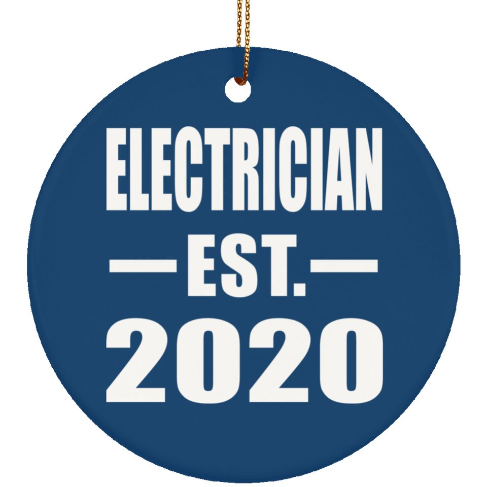 Electrician Established EST. 2020 - Circle Ornament