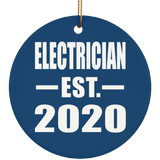 Electrician Established EST. 2020 - Circle Ornament