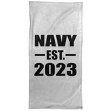 Navy Established EST. 2023 - Hand Towel
