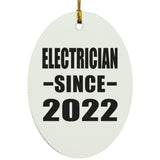 Electrician Since 2022 - Oval Ornament