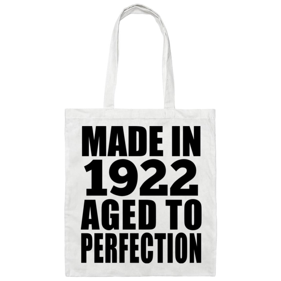 102nd Birthday Made In 1922 Aged to Perfection - Tote Bag White