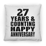 Happy 27th Anniversary 27 Years & Counting - Throw Pillow
