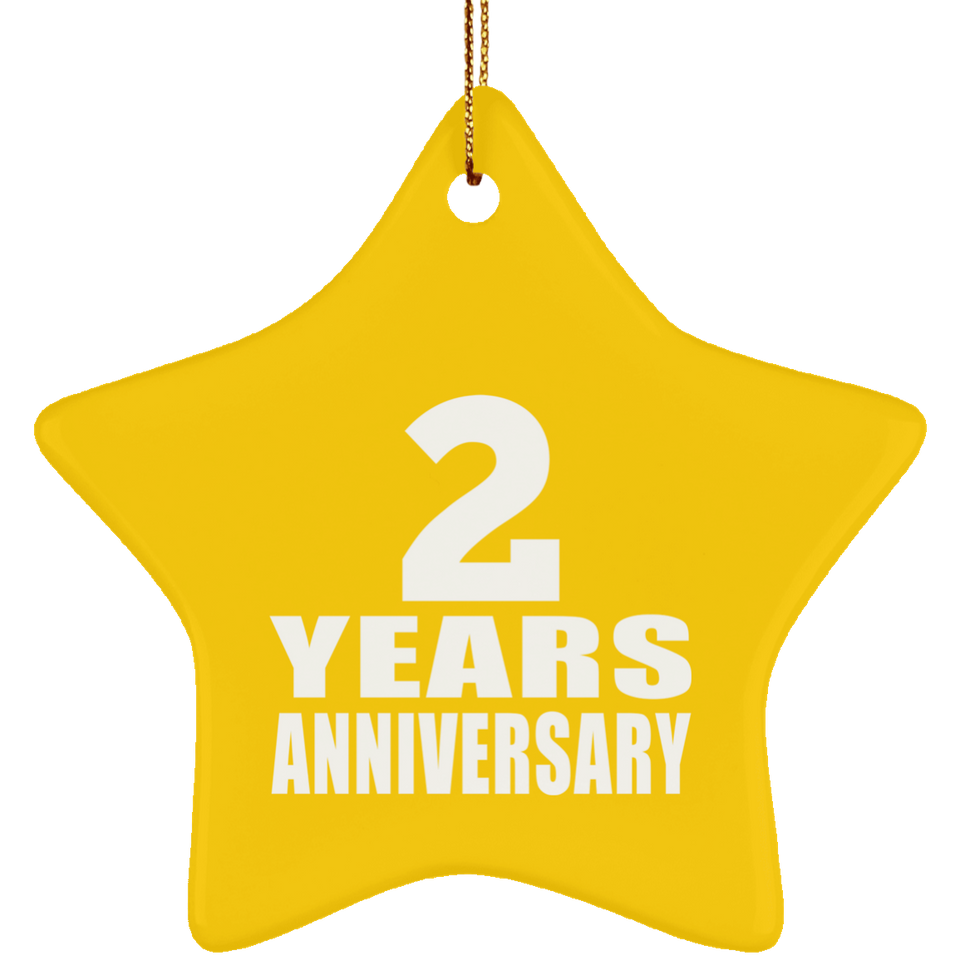 2nd Anniversary 2 Years - Star Ornament