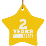 2nd Anniversary 2 Years - Star Ornament
