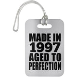 27th Birthday Made In 1997 Aged to Perfection - Luggage Bag Tag