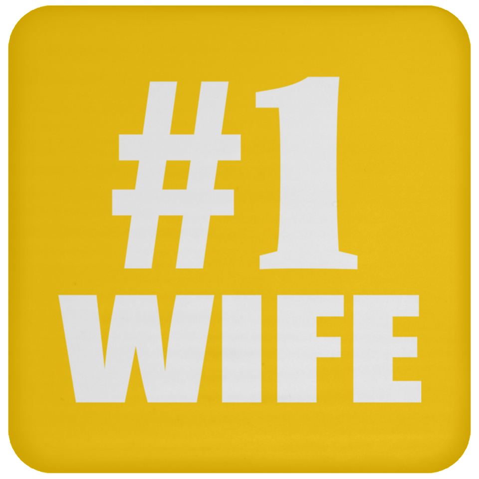 Number One #1 Wife - Drink Coaster