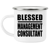 Blessed Management Consultant - 12oz Camping Mug