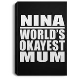 Nina World's Okayest Mum - Canvas Portrait