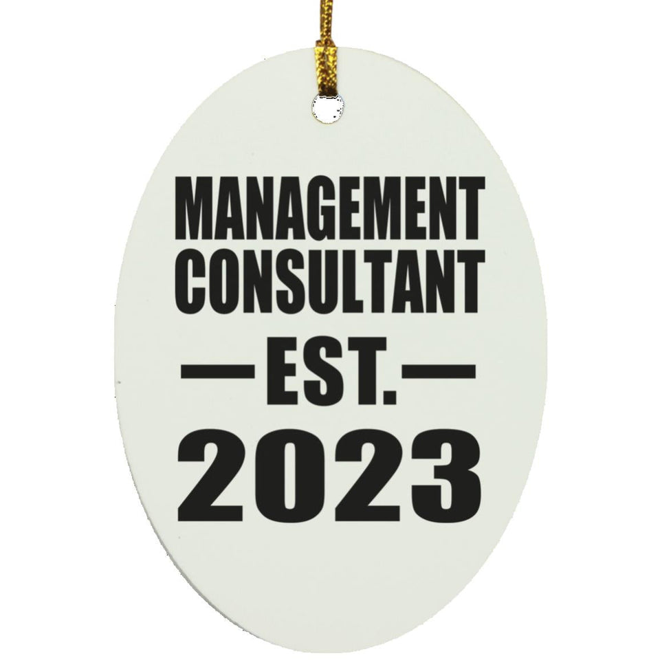 Management Consultant Established EST. 2023 - Oval Ornament