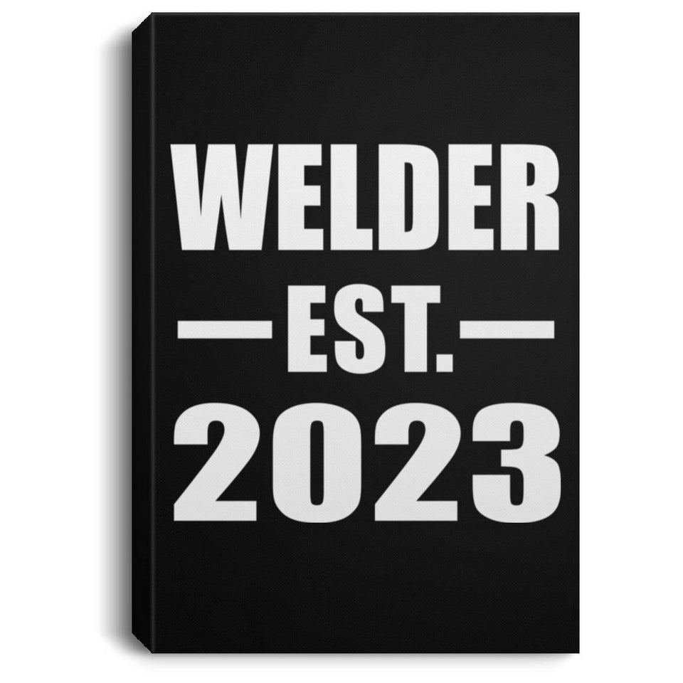 Welder Established EST. 2023 - Canvas Portrait
