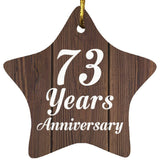 73rd Anniversary 73 Years Anniversary - Star Ornament D