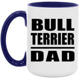 Bull Terrier Dad - 15oz Accent Mug Purple