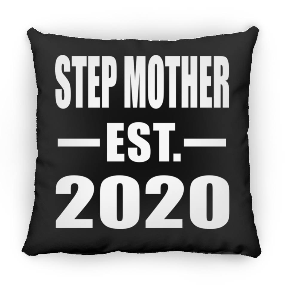 Step Mother Established EST. 2020 - Throw Pillow Black