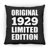 95th Birthday Original 1929 Limited Edition - Throw Pillow Black