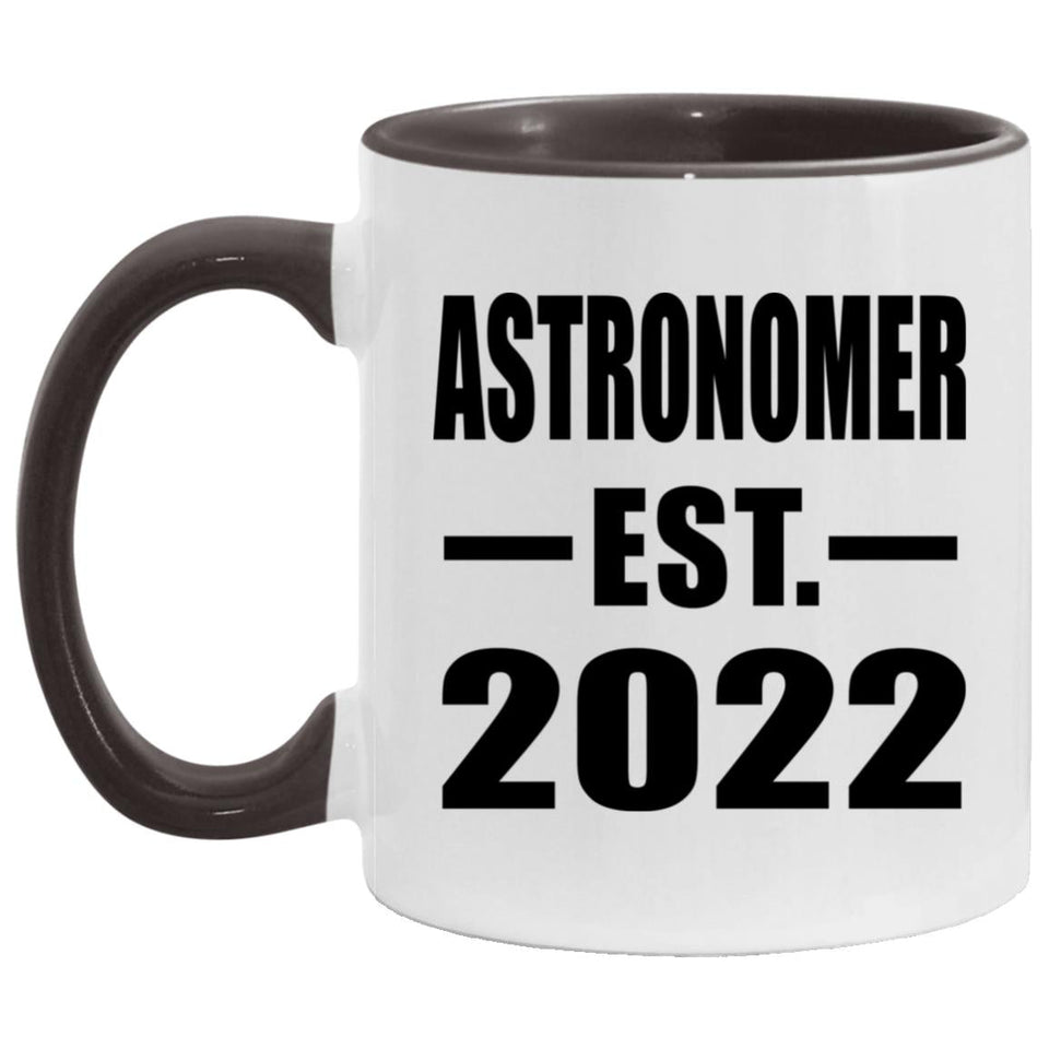 Astronomer Established EST. 2022 - 11oz Accent Mug Black