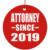 Attorney Since 2019 - Circle Ornament