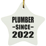 Plumber Since 2022 - Star Ornament