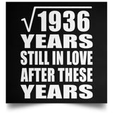 44th Anniversary Square Root of 1936 Years Still In Love - Poster Square