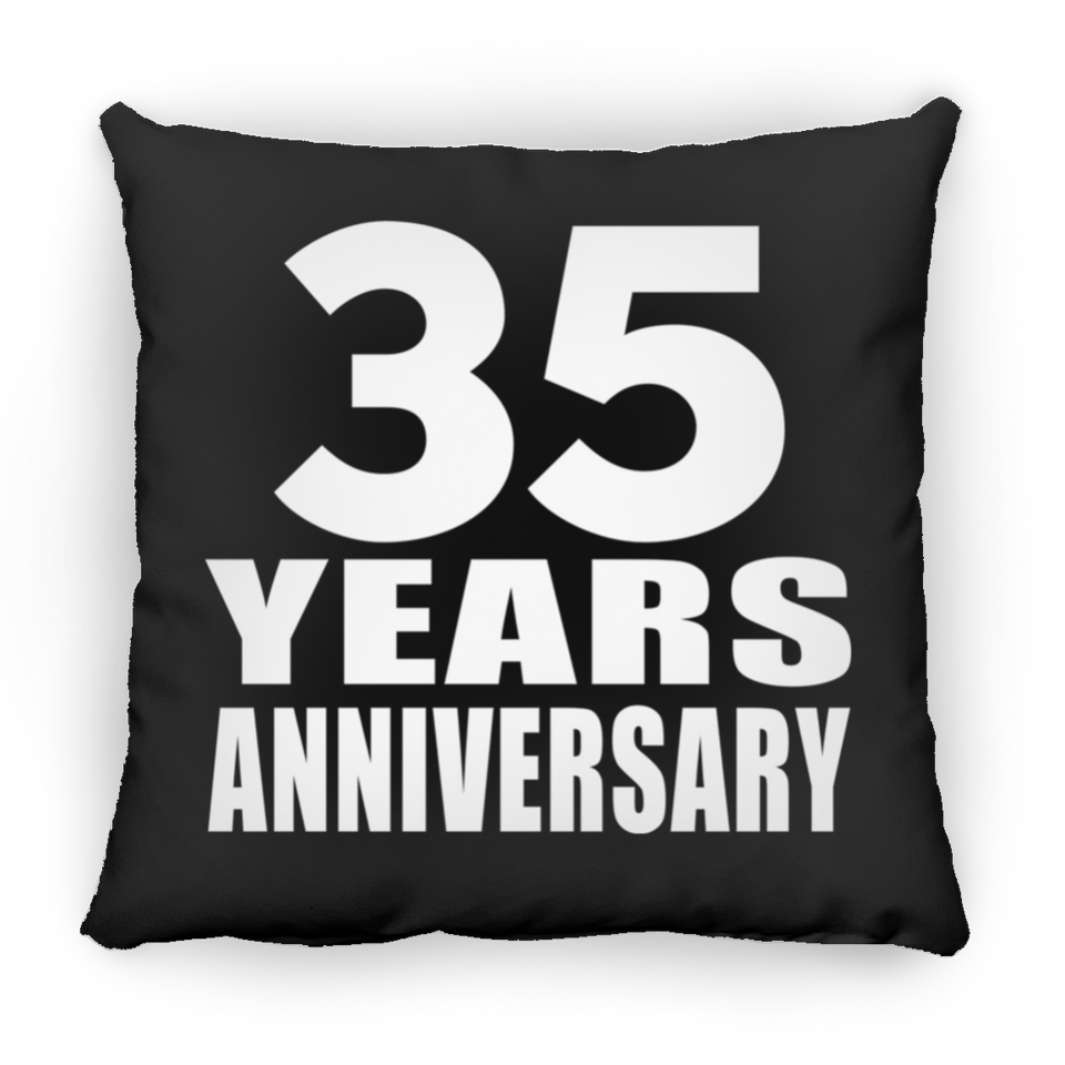35th Anniversary 35 Years - Throw Pillow Black