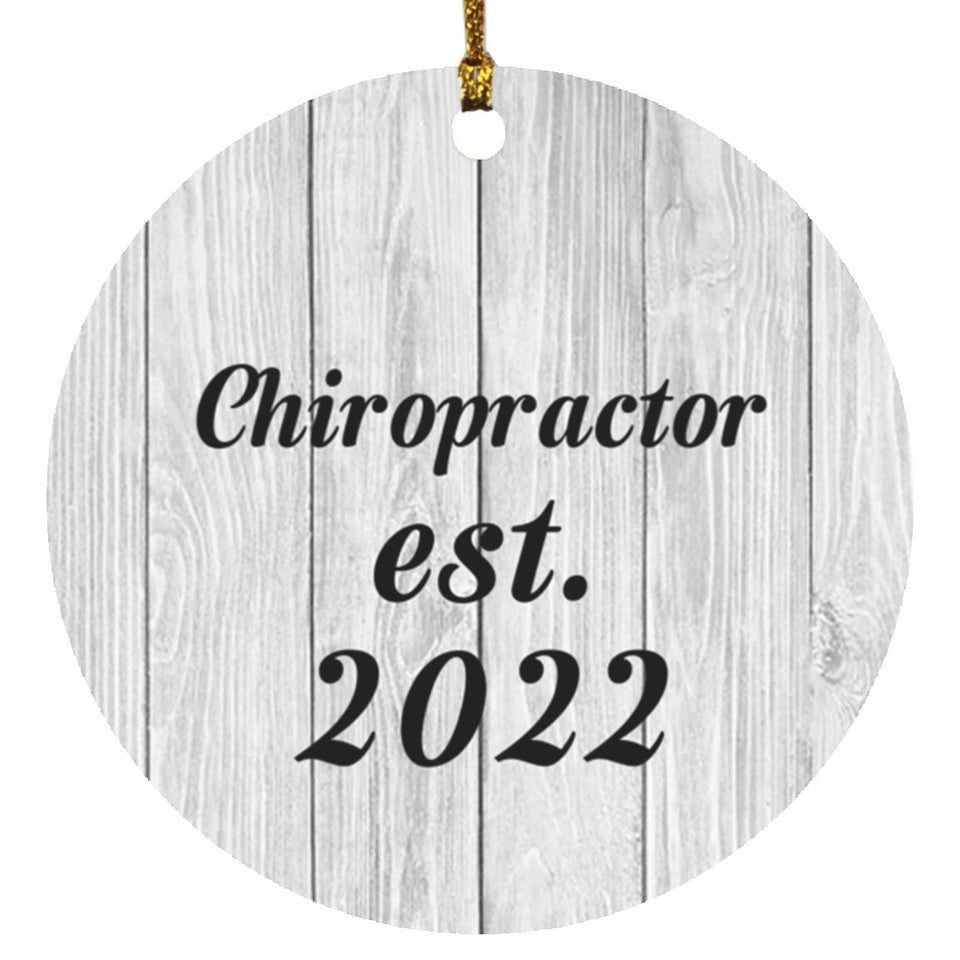 Chiropractor Established Est. 2022 - Circle Ornament F