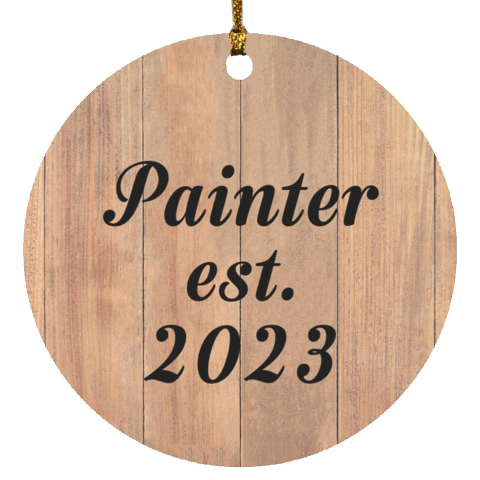 Painter Established Est. 2023 - Circle Ornament C