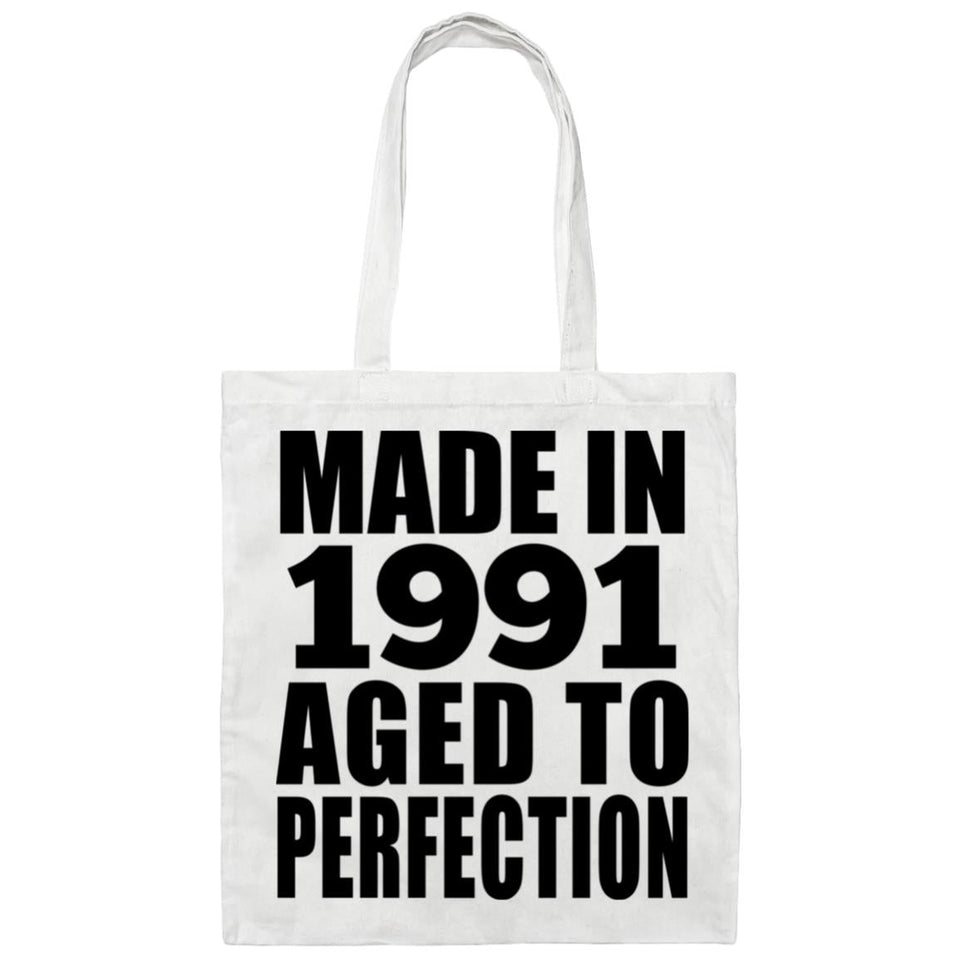 33rd Birthday Made In 1991 Aged to Perfection - Tote Bag White