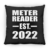 Meter Reader Established EST. 2022 - Throw Pillow Black