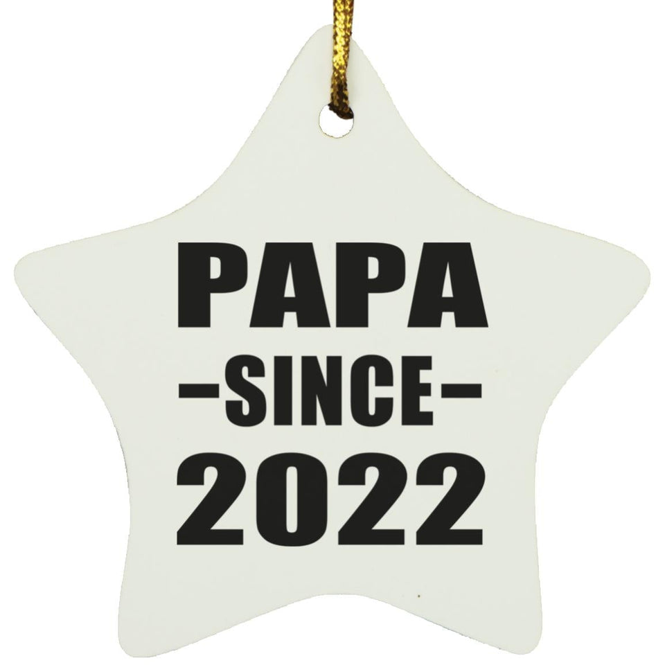 Papa Since 2022 - Star Ornament