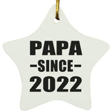 Papa Since 2022 - Star Ornament