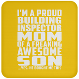 Proud Building Inspector Mom Of Awesome Son - Drink Coaster
