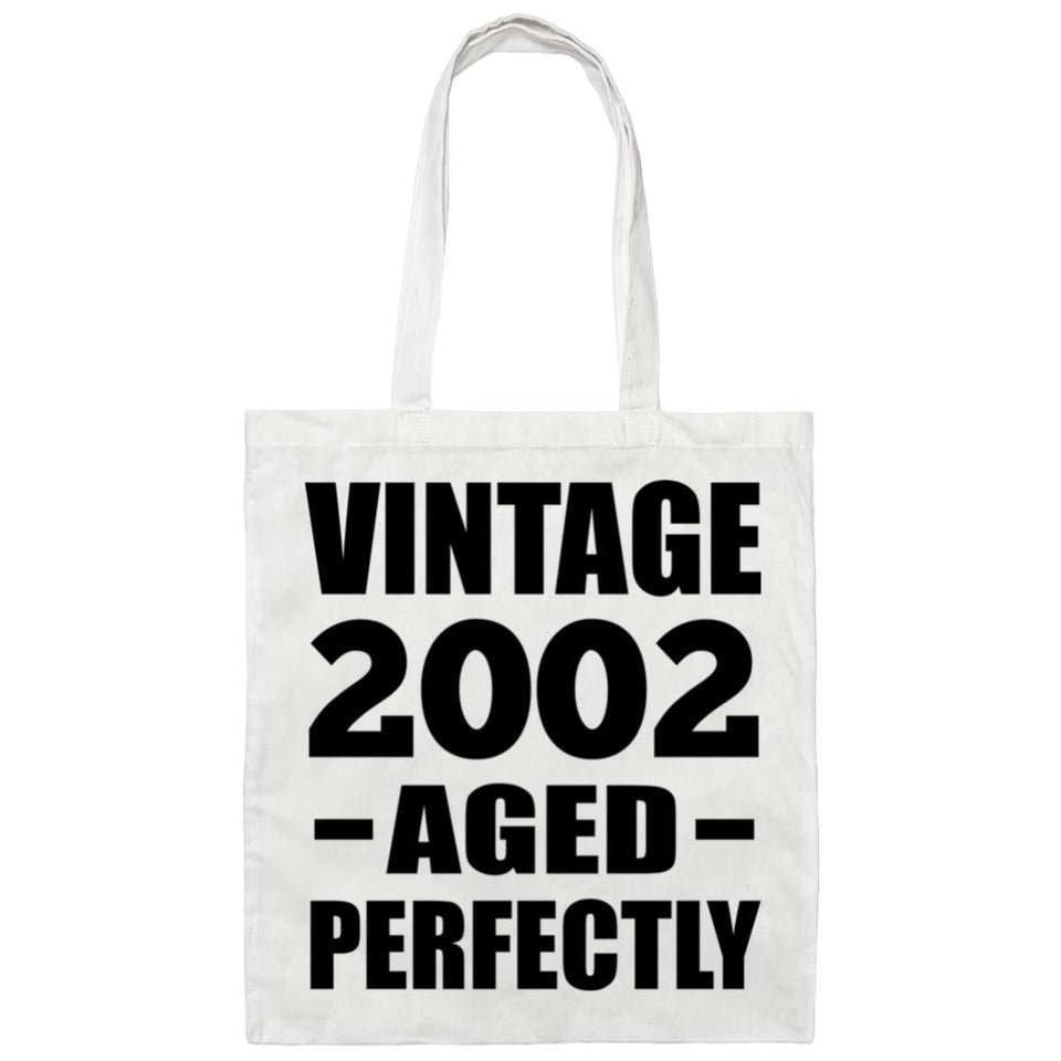 22nd Birthday Vintage 2002 Aged Perfectly - Tote Bag White