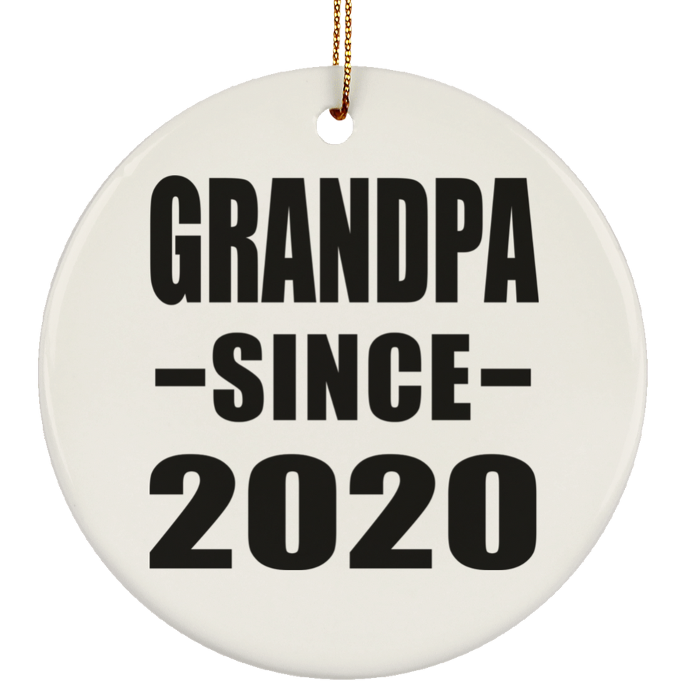 Grandpa Since 2020 - Circle Ornament