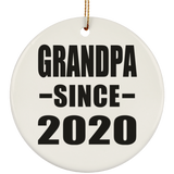 Grandpa Since 2020 - Circle Ornament